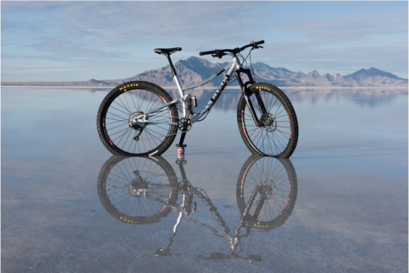 REEB Cycles testing full-suspension aluminum bike