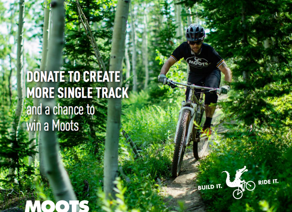 Donate to create new singletrack and you could win a Moots Rouge valued at $8,000