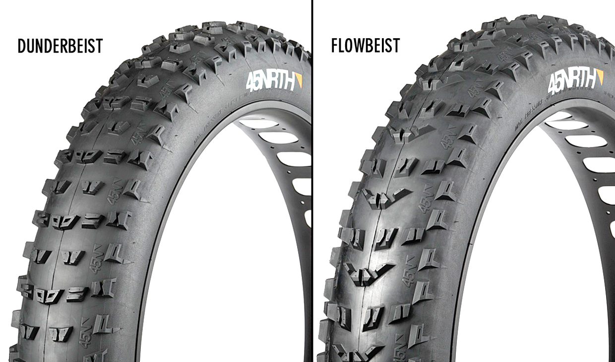 45NRTH unveils two new front/rear specific fat bike tires