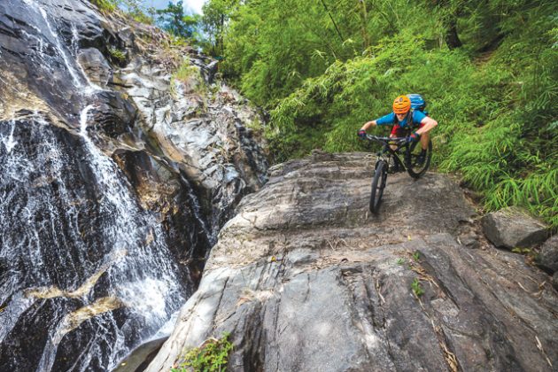 Jungle Mountain Biking Thailand Descent Waterfall