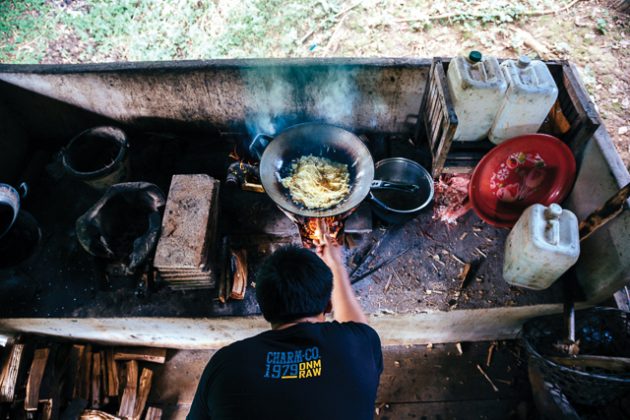A local forest ranger prepares lunch in the jungle near Chiang Dao, Thailand.
