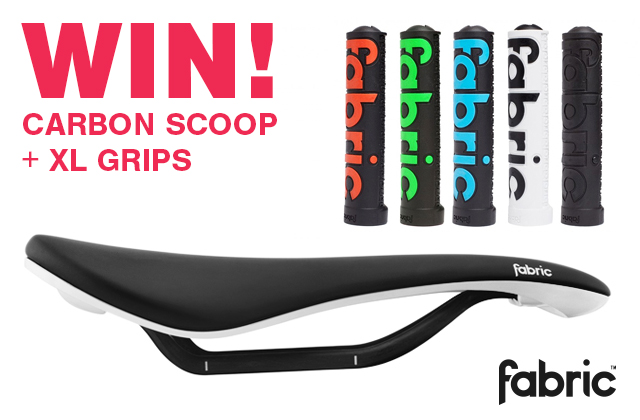 Win a Fabric Carbon Scoop Saddle and XL Grips