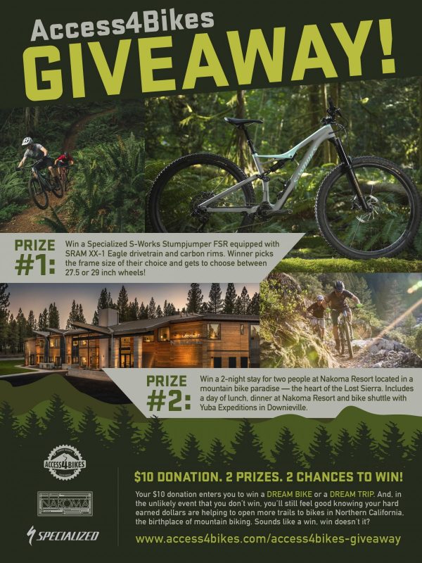 Enter to win a bike and support Marin County trail access