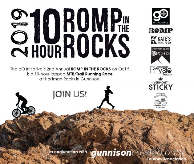 Romp in the Rocks 10 Hour Run and Ride at Hartman Rocks