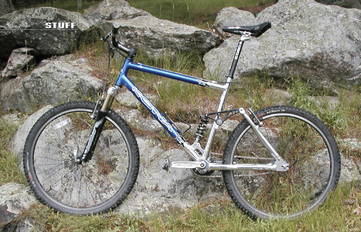 Single speed full store suspension mountain bike