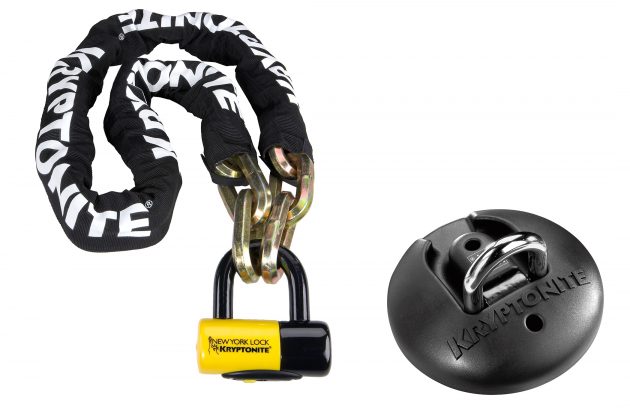 Win a Kryptonite Stronghold Anchor and New York Fahgettaboudit Chain 1415 and New Your Disc Lock