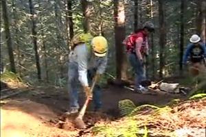 Oregon’s Disciples of Dirt promote trailwork with a friendly challenge