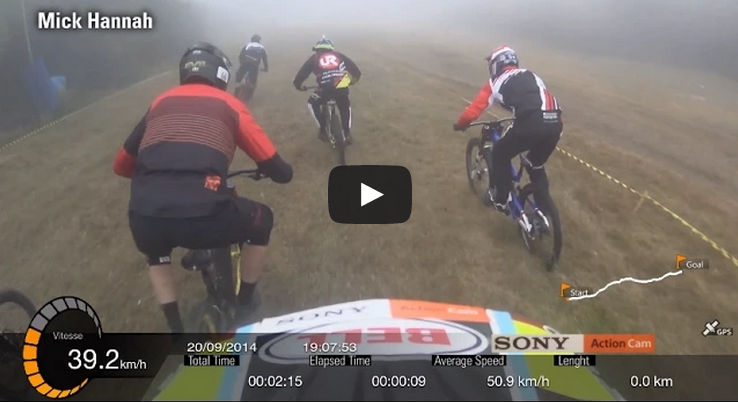 Helmet cam footage from Pinnacle downhill